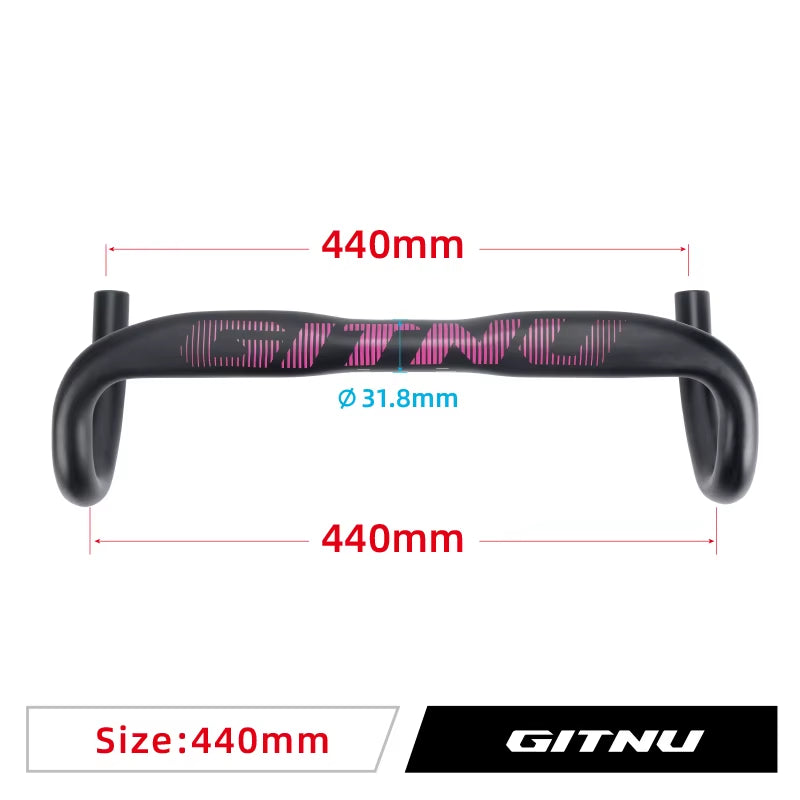 Road Bicycle Handlebar 31.8X380/400/420/440Mm Aluminum Alloy Bicycle Dropbar Bicycle Parts AERODYNAMIC DESIGN