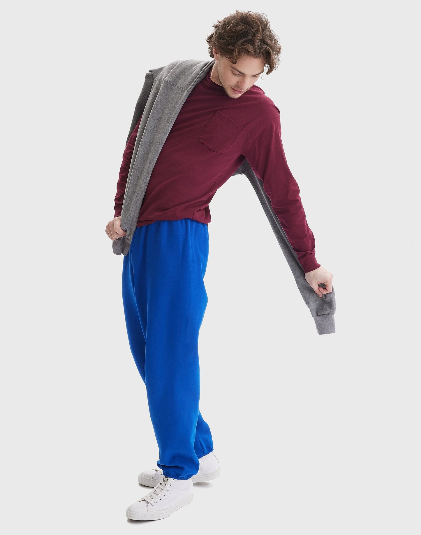 Ecosmart Men'S Fleece Sweatpants, 32" Deep Royal M