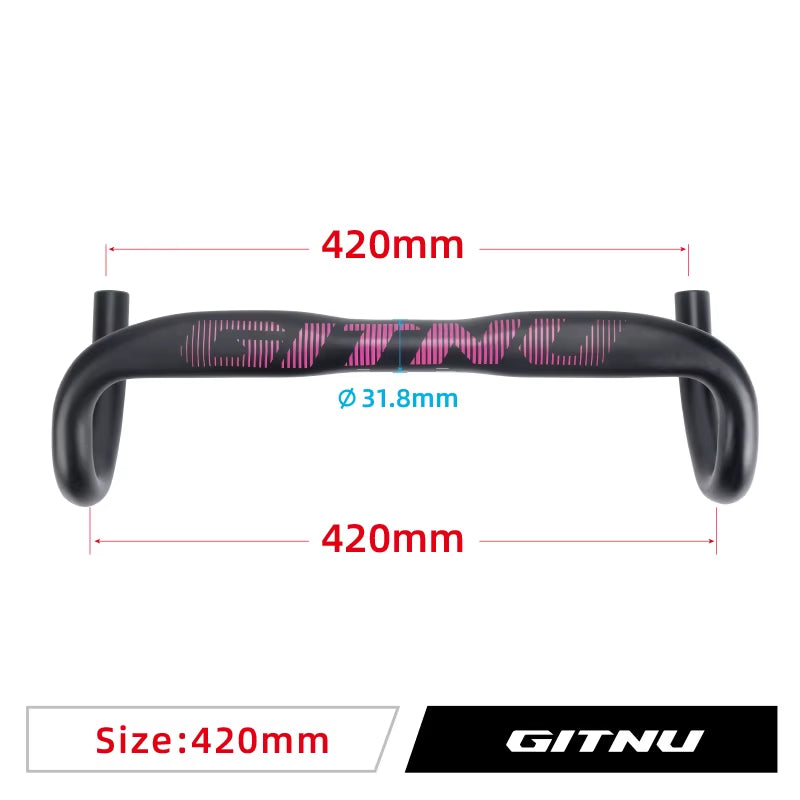 Road Bicycle Handlebar 31.8X380/400/420/440Mm Aluminum Alloy Bicycle Dropbar Bicycle Parts AERODYNAMIC DESIGN