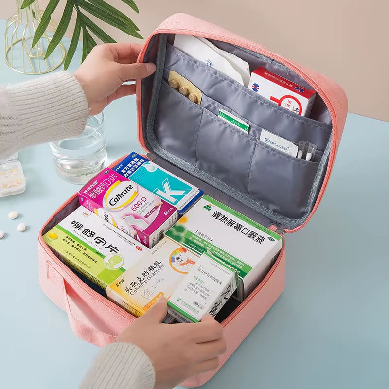 Portable Waterproof Medical Organizer - Ultimate First Aid Kit & Medicine Storage for Home and Outdoor Use