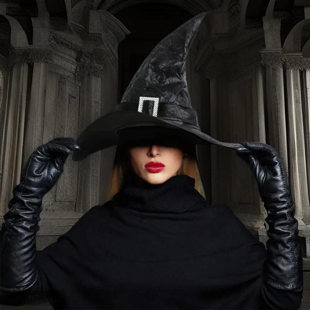 Halloween Witch Set Halloween Women Adult Wizard Costume Cosplay Accessory with Necklaces, Earrings, Gloves