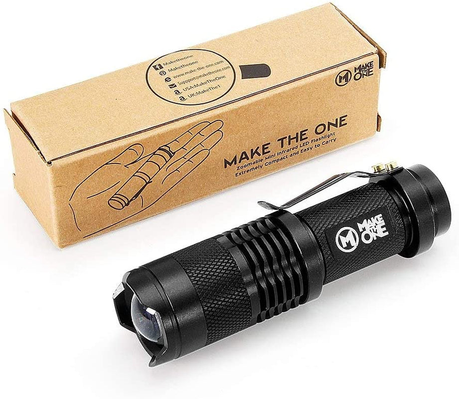 Powerful 3W 850NM IR Torch - Invisible Infrared Flashlight for Night Vision Devices (Battery Not Included)
