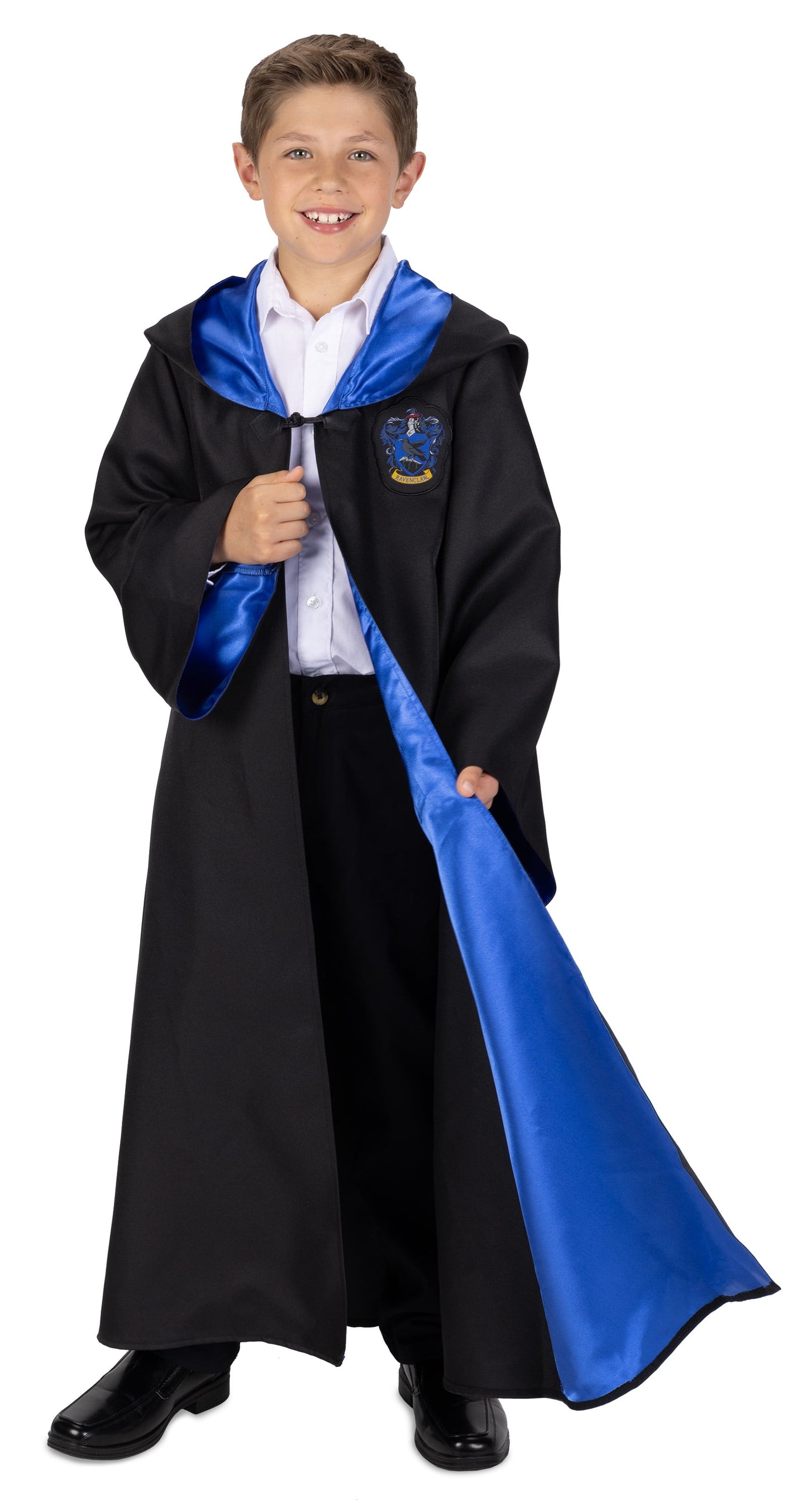 Premium Ravenclaw Hogwarts Official Robe Dress up Cosplay Wizarding World Pretend and Play for Child Ages 10 Years and up Unisex Fit