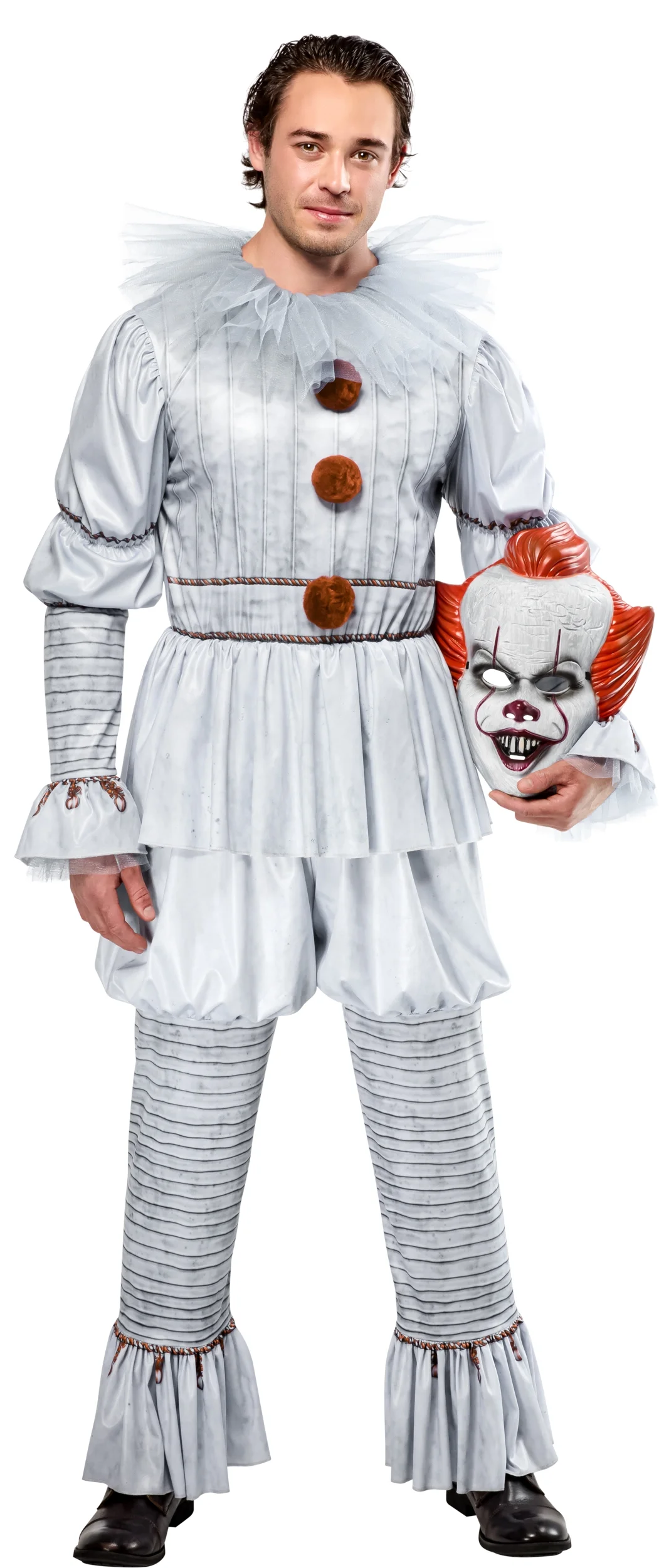 It Pennywise Costume for Adults by Rubies, Mens Small (Size 28-30)