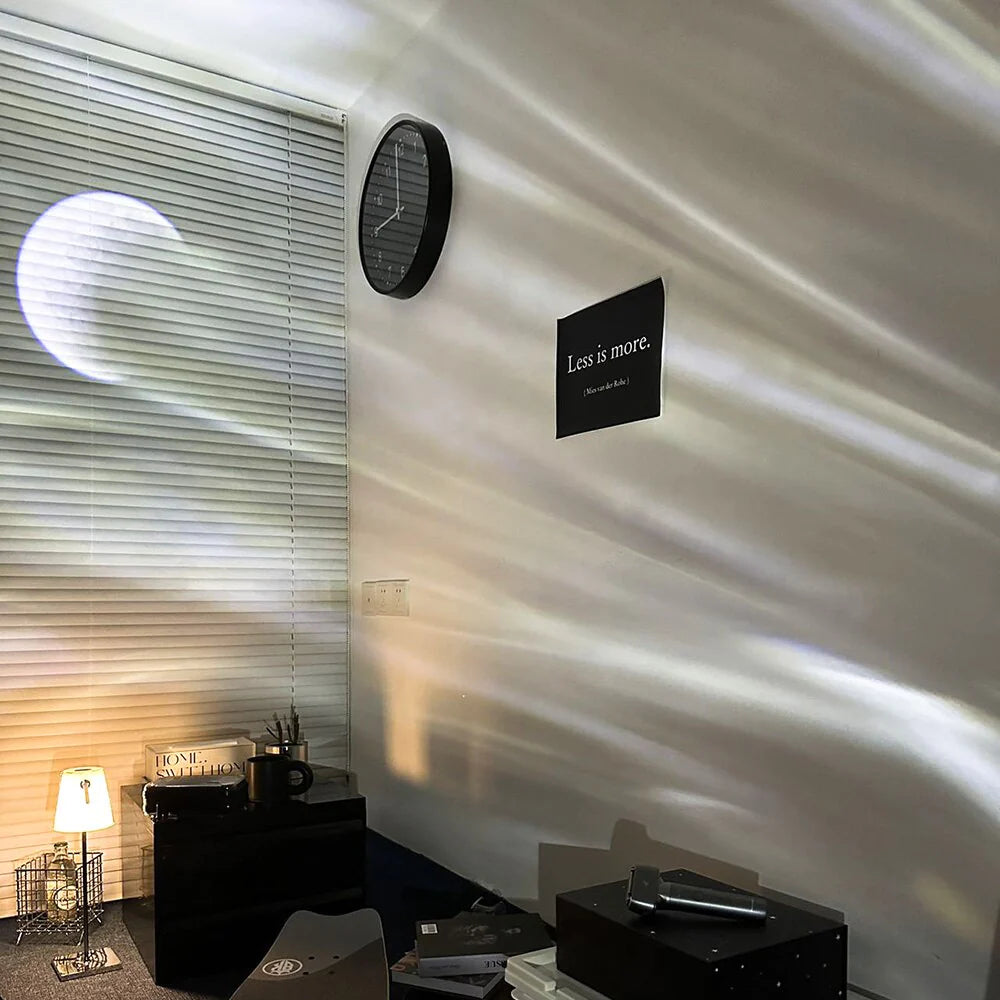 LED Aurora Borealis Moon and Galaxy Night Light Projector with Bluetooth Music and Laser Star Nebula Projection for Bedroom Atmosphere Enhancement