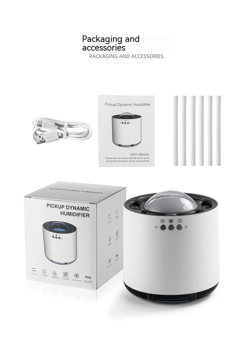 Desktop Mist Humidifier for Office and Home Decorative Use