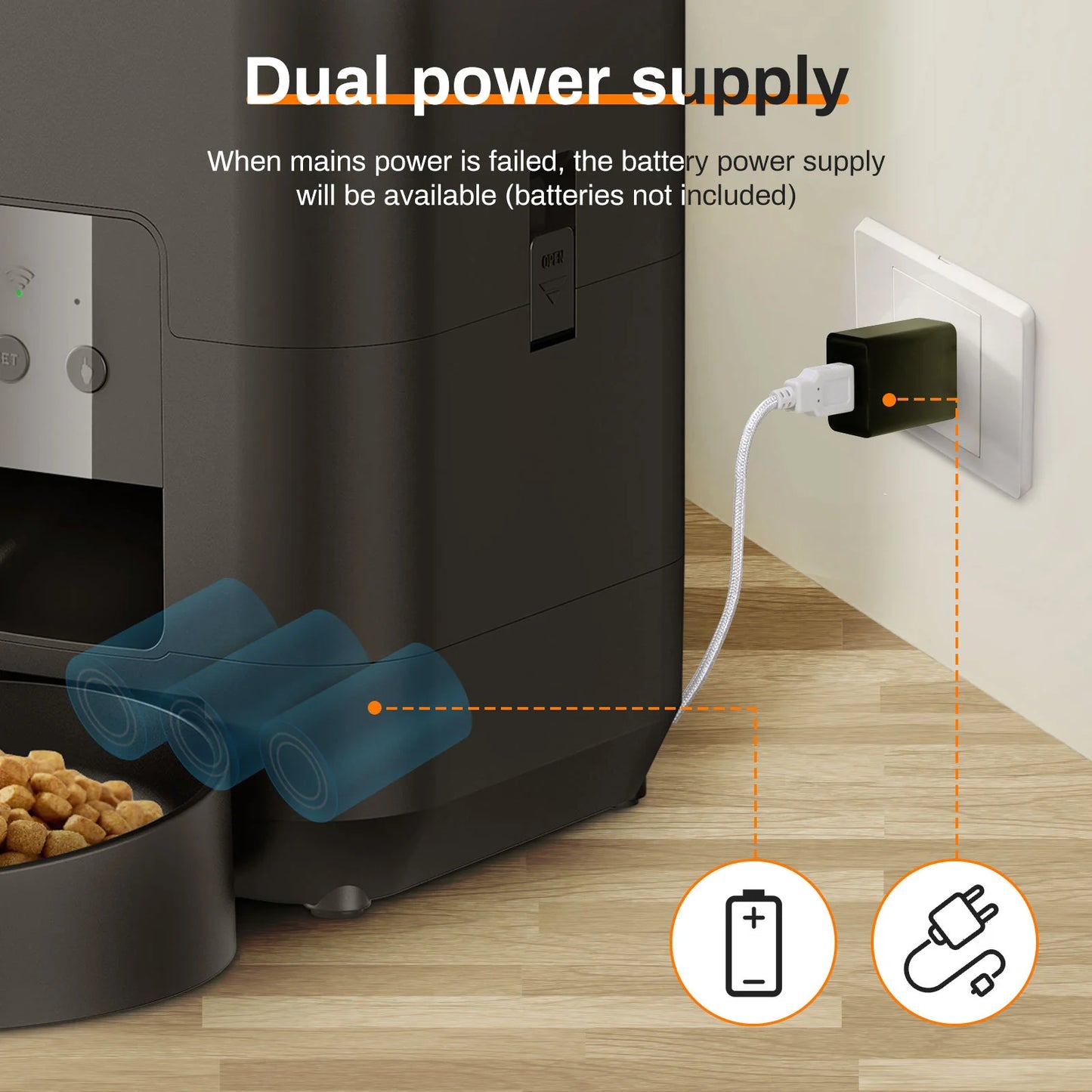 Revolutionize Mealtime with the HEYBO Smart Pet Feeder - Automatic 2L Capacity for Cats & Dogs!