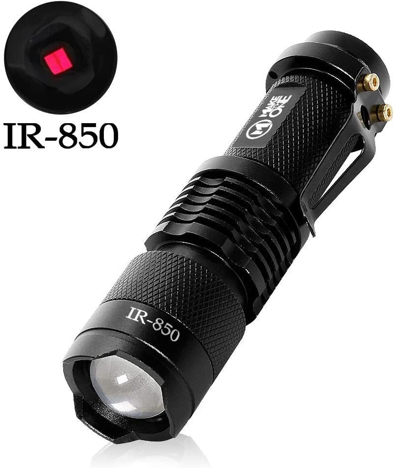 Powerful 3W 850NM IR Torch - Invisible Infrared Flashlight for Night Vision Devices (Battery Not Included)