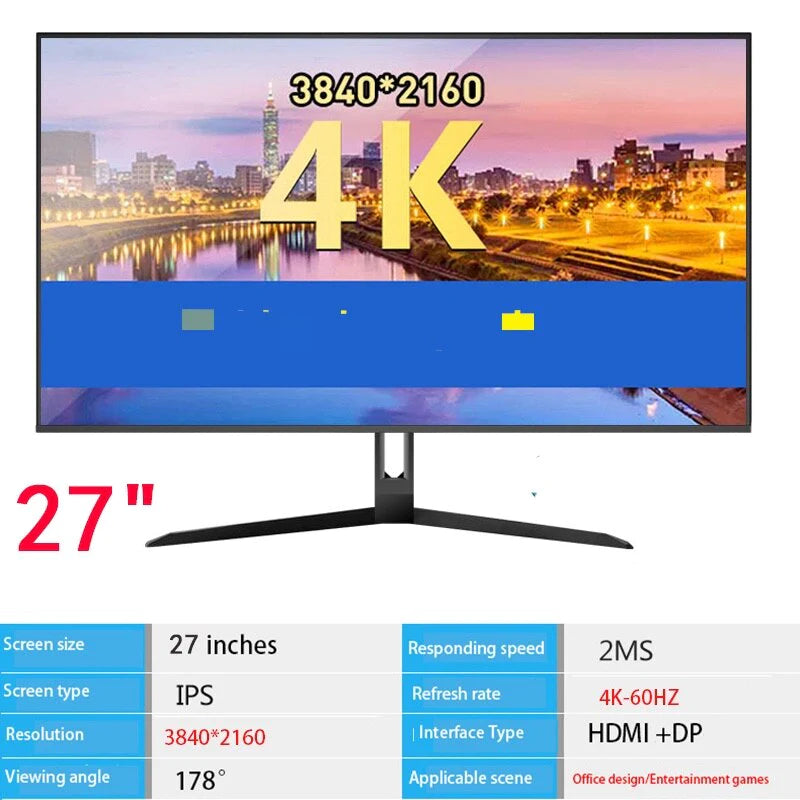 27-Inch 4K UHD Curved Gaming Monitor with 144Hz/165Hz Refresh Rate for PC and Office Use