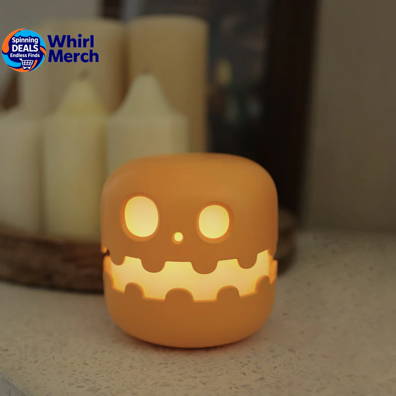 Whimsical Pumpkin Lamp - Perfect Halloween Ambience Light for Bedrooms & Living Rooms, Ideal Kids Birthday Gift & Festive Decor!