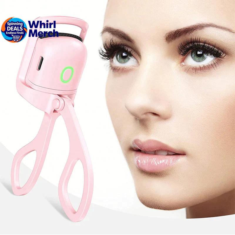 Mini Portable Heating Pink Heater Eyelash Curler Kit