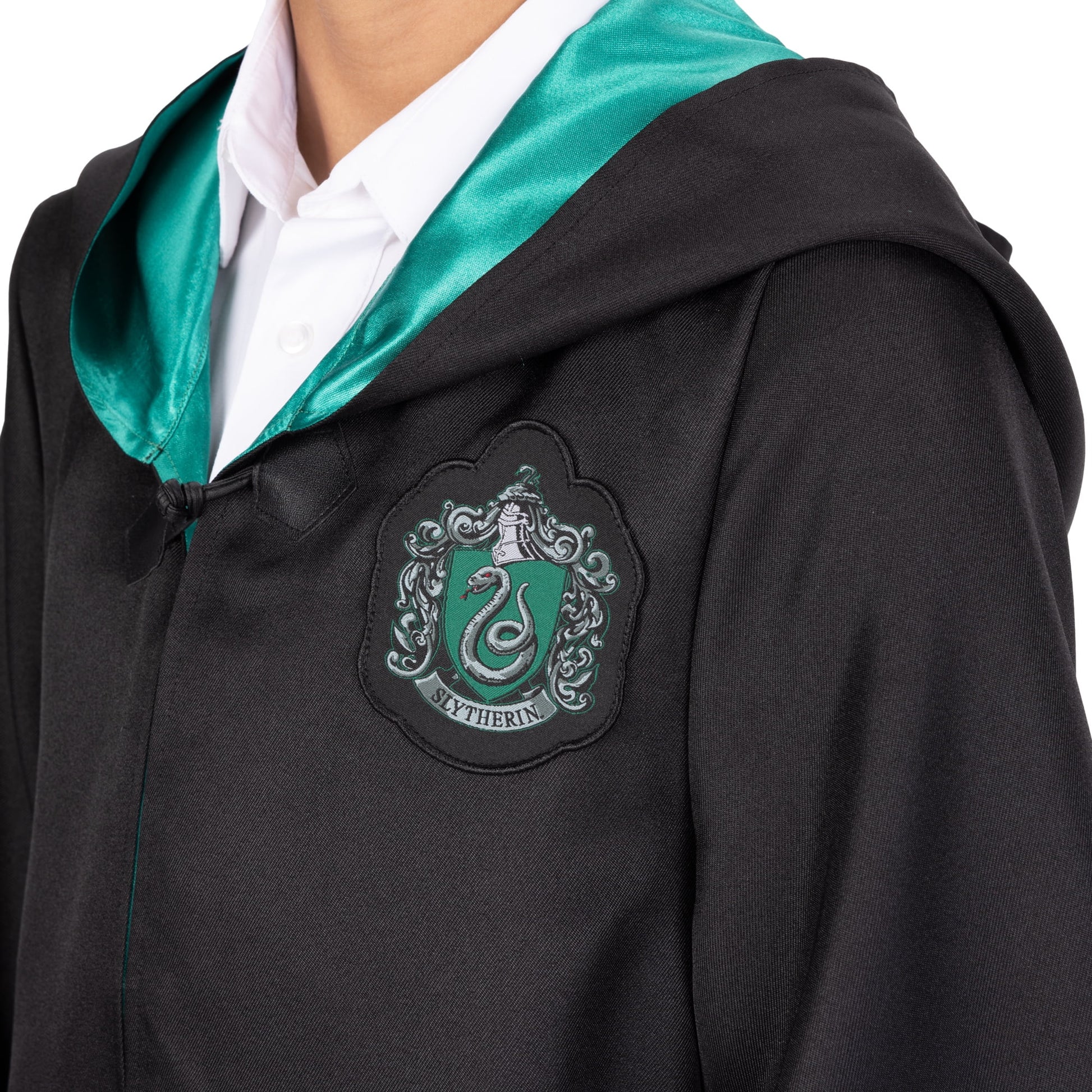 Premium  Slytherin Hogwarts Official Robe Dress up Cosplay Wizarding World Pretend and Play for Child Ages 10 Years and up Unisex Fit