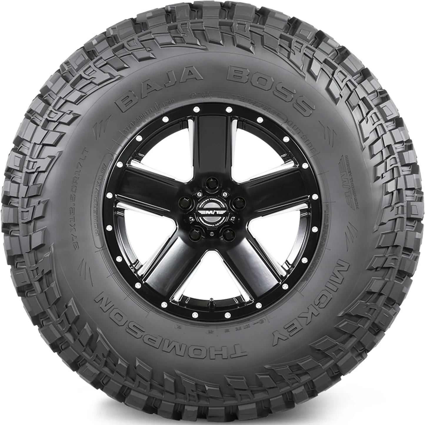 Baja Boss M/T Mud Terrain LT37X12.50R17 124Q D Light Truck Tire
