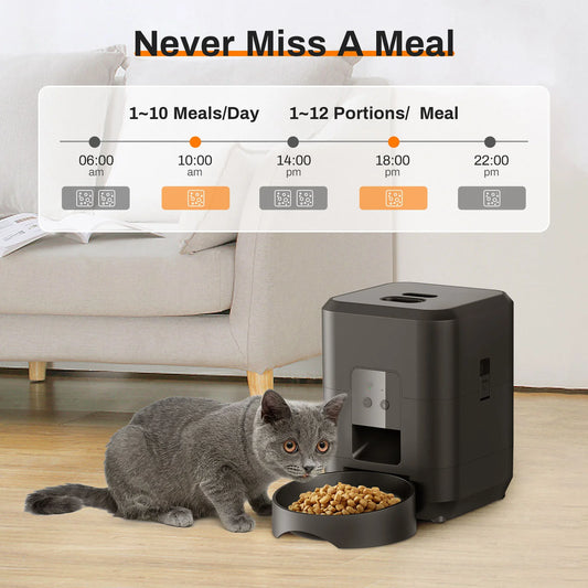 Revolutionize Mealtime with the HEYBO Smart Pet Feeder - Automatic 2L Capacity for Cats & Dogs!