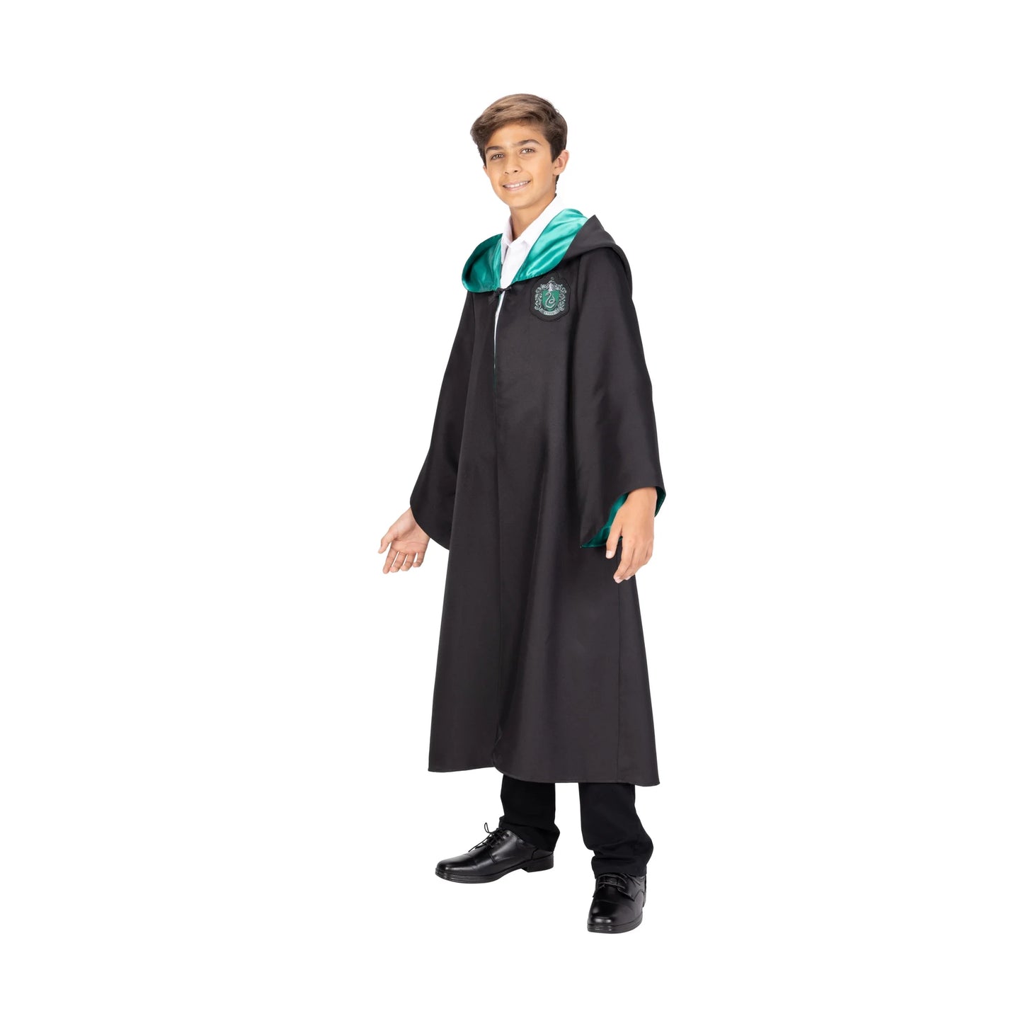 Premium  Slytherin Hogwarts Official Robe Dress up Cosplay Wizarding World Pretend and Play for Child Ages 10 Years and up Unisex Fit
