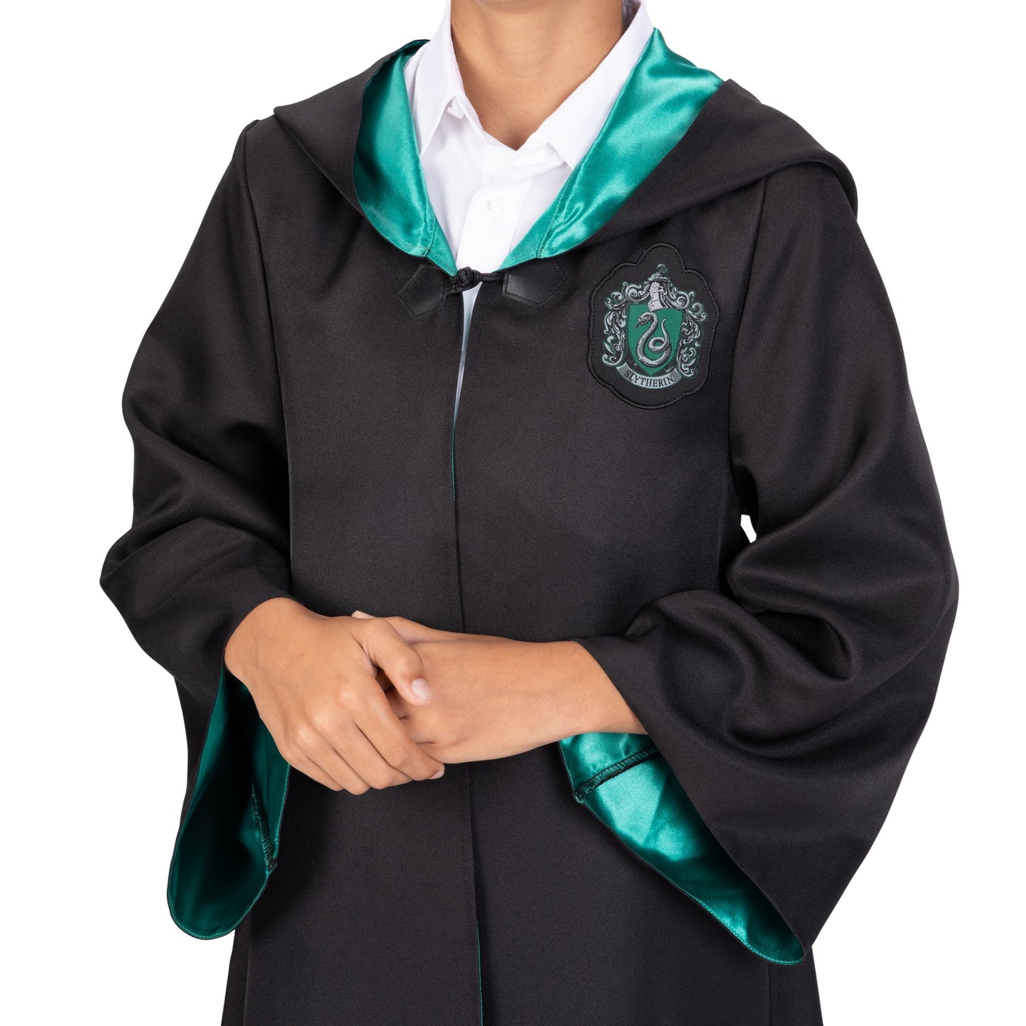 Premium  Slytherin Hogwarts Official Robe Dress up Cosplay Wizarding World Pretend and Play for Child Ages 10 Years and up Unisex Fit