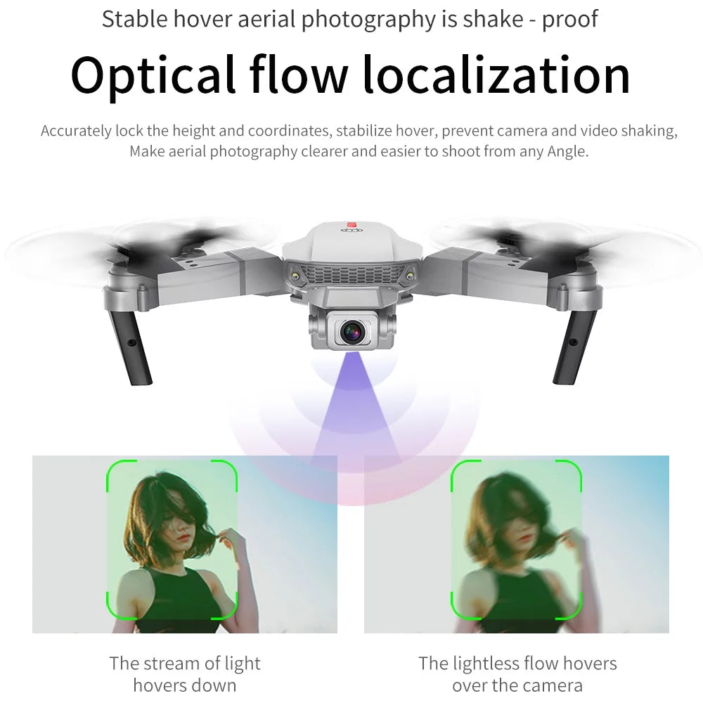 E88 FPV Mini Drone with 4K Camera - Professional Aerial Photography Quadcopter with Long Range and Remote Control