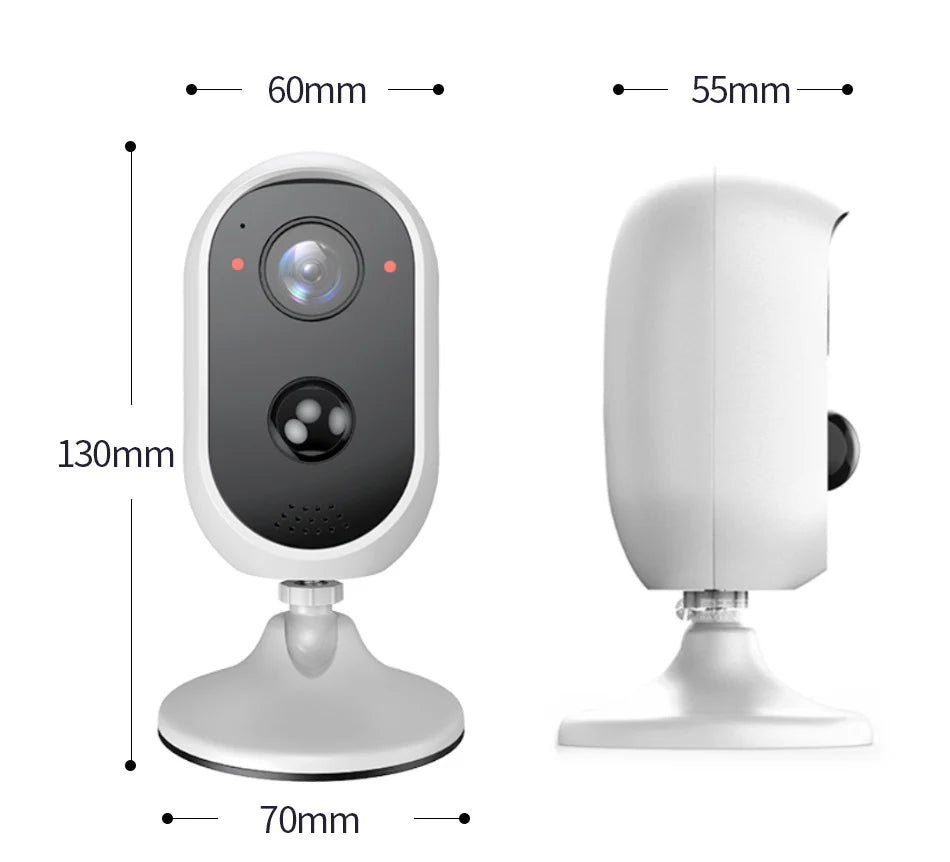 Wireless Security Cam Outdoor Weatherproof Smartphone Remote Live Monitoring Clear Night Sight