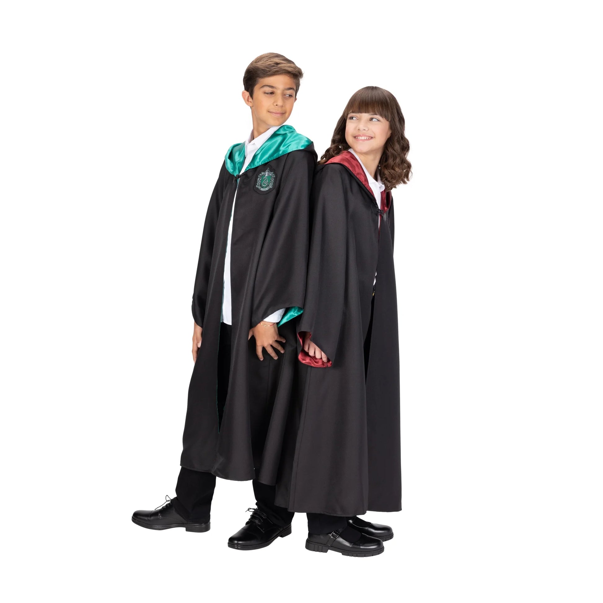 Premium  Slytherin Hogwarts Official Robe Dress up Cosplay Wizarding World Pretend and Play for Child Ages 10 Years and up Unisex Fit
