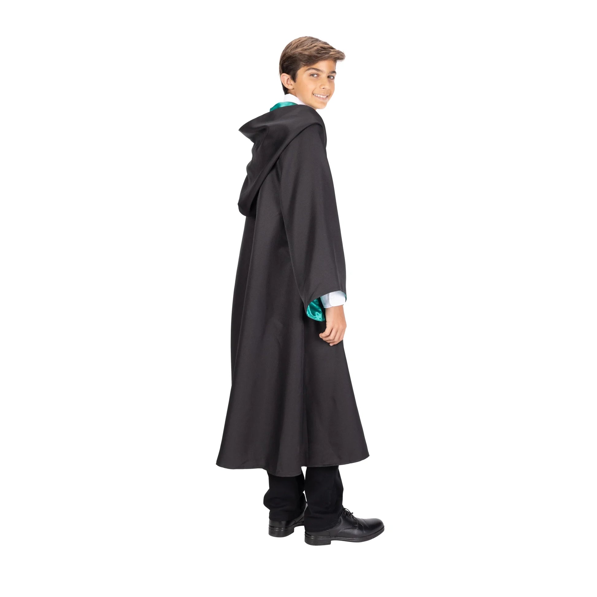 Premium  Slytherin Hogwarts Official Robe Dress up Cosplay Wizarding World Pretend and Play for Child Ages 10 Years and up Unisex Fit