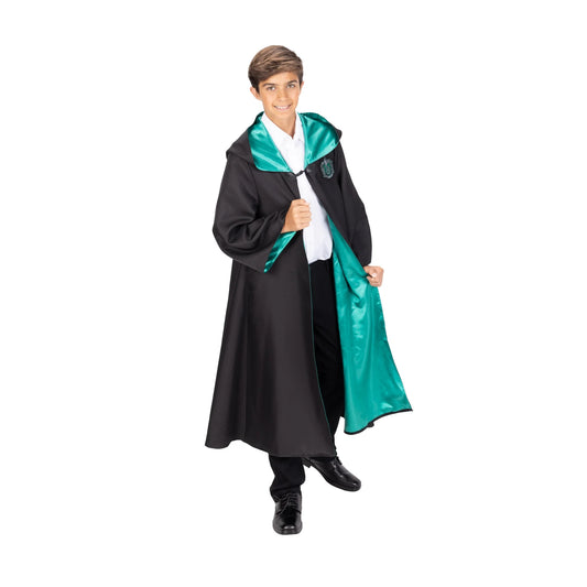 Premium  Slytherin Hogwarts Official Robe Dress up Cosplay Wizarding World Pretend and Play for Child Ages 10 Years and up Unisex Fit