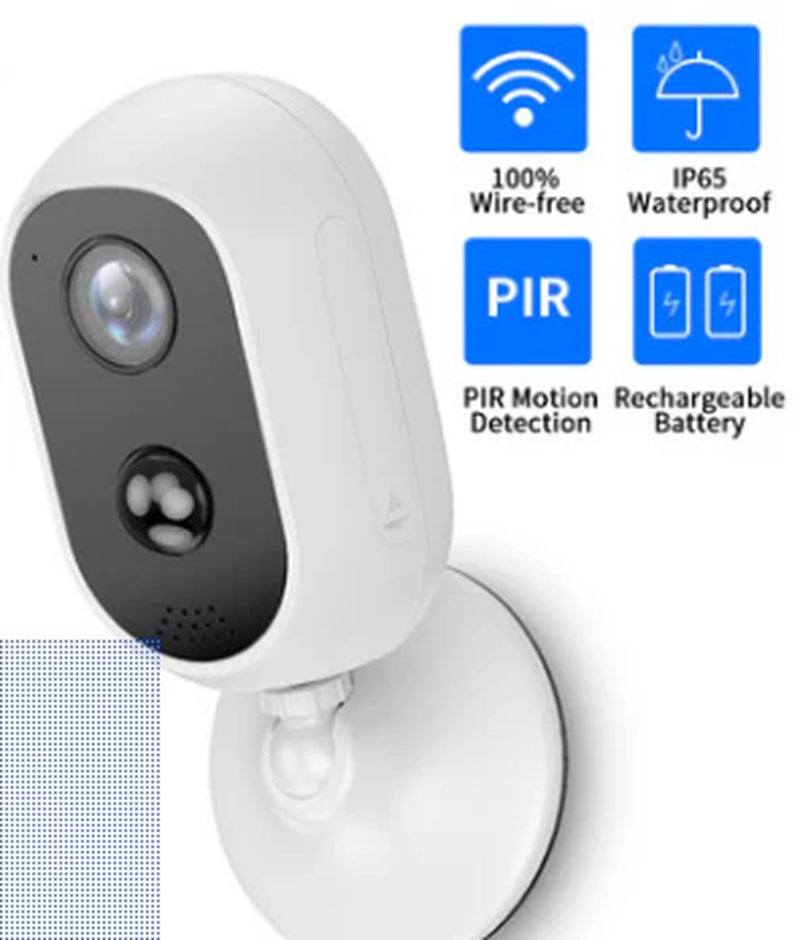Wireless Security Cam Outdoor Weatherproof Smartphone Remote Live Monitoring Clear Night Sight
