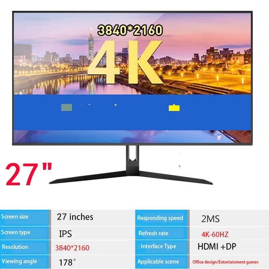 27-Inch 4K UHD Curved Gaming Monitor with 144Hz/165Hz Refresh Rate for PC and Office Use