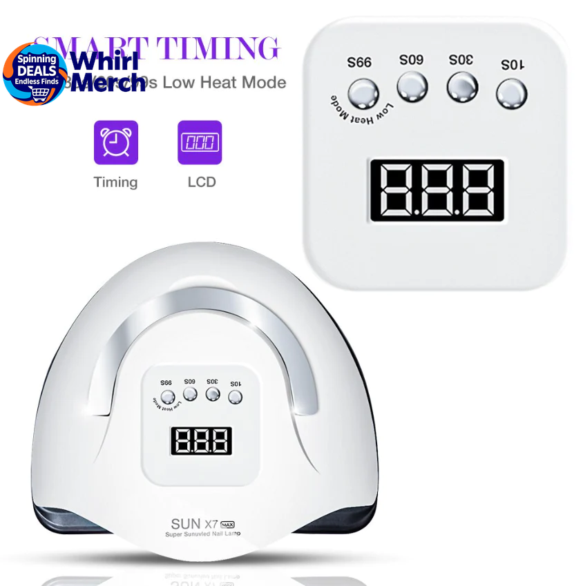 220W Professional LED UV Nail Curing Lamp for Gel Polish Manicure