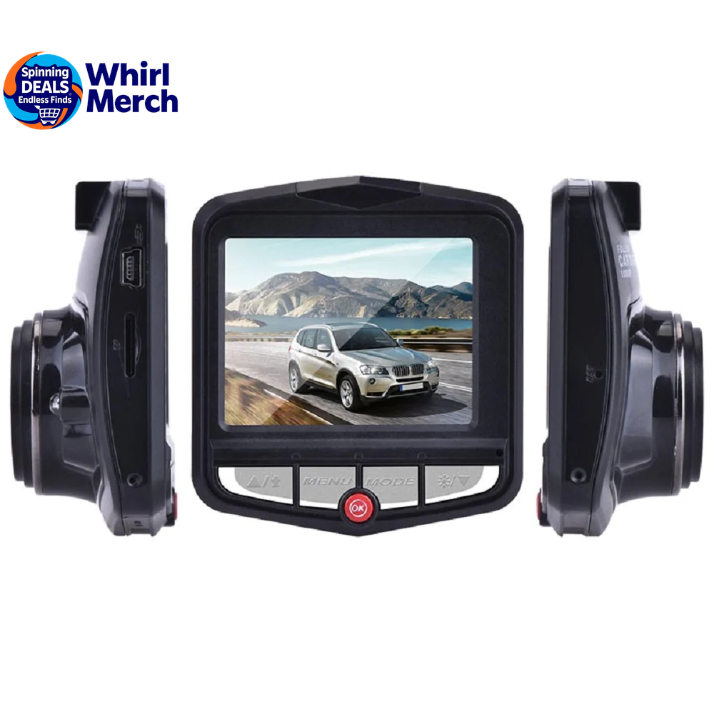 2.4'' Full HD 1080P Dash Cam with Night Vision and G-Sensor for Front or Rear Installation