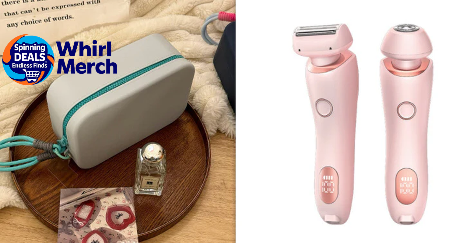 2-in-1 USB Rechargeable Hair Removal and Epilation Device for Smooth Shaving of Face, Body, and Bikini Areas