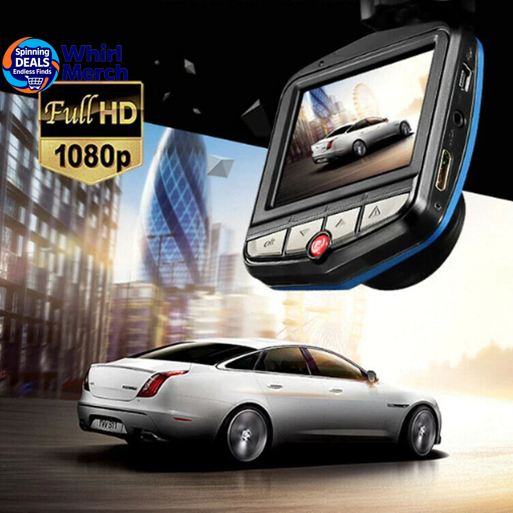 2.4'' Full HD 1080P Dash Cam with Night Vision and G-Sensor for Front or Rear Installation