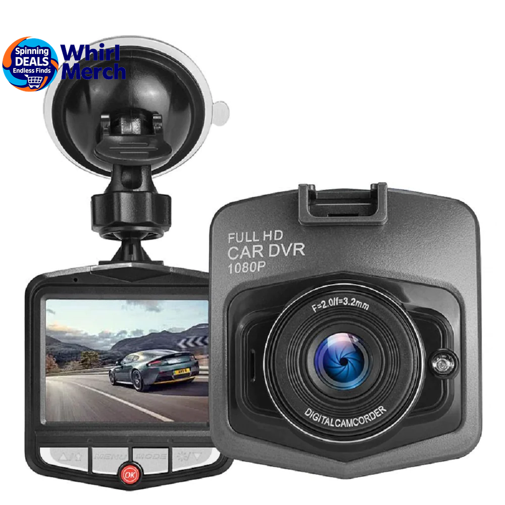 2.4'' Full HD 1080P Dash Cam with Night Vision and G-Sensor for Front or Rear Installation