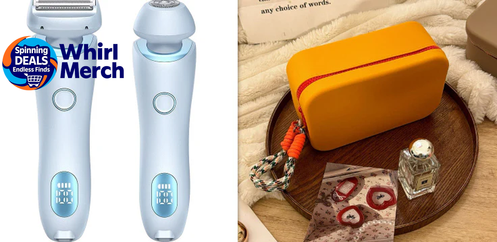 2-in-1 USB Rechargeable Hair Removal and Epilation Device for Smooth Shaving of Face, Body, and Bikini Areas